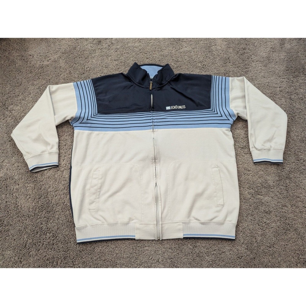Vintage Ecko Unltd. Cartoon Jacket Mens Extra Large Full Zip Y2K Hip‎ Hop
